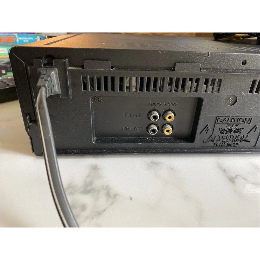 Sony VCR DA PRO 4 Head VHS Player Model SLV-478 Black Tested Working No Remote